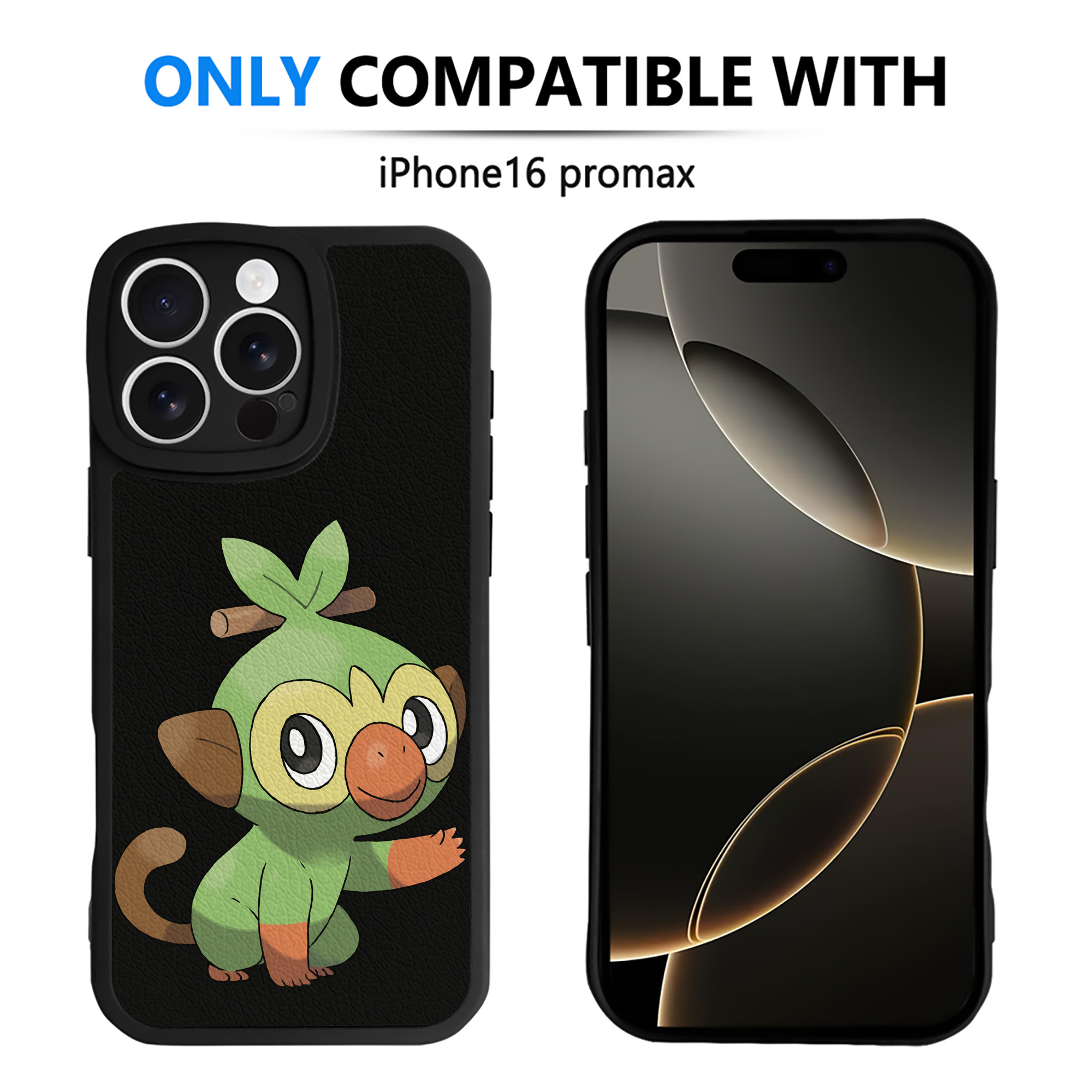 （画像用） ポケットモンスター Pokémon 【iPhone 16シリーズ対応】シリコンスマホケース（レザー調） 材質：シリコン